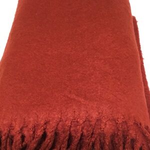 Pottery Barn Rich Red Blanket